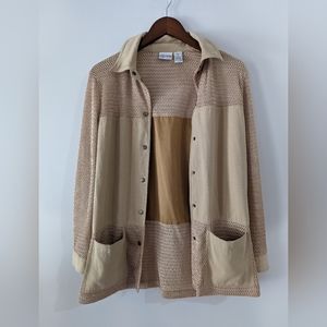 Reflections button down top